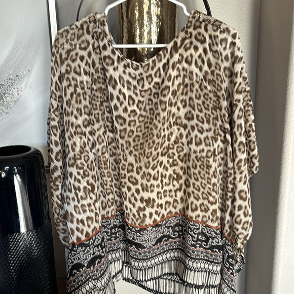EST 1946 brand leopard blouse cami and cover up - Picture 5 of 5